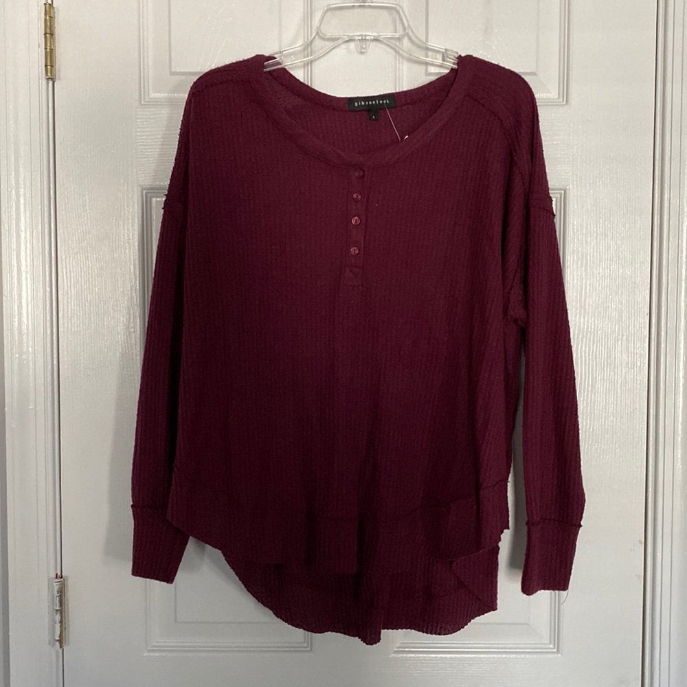 Maroon Longsleeve Top